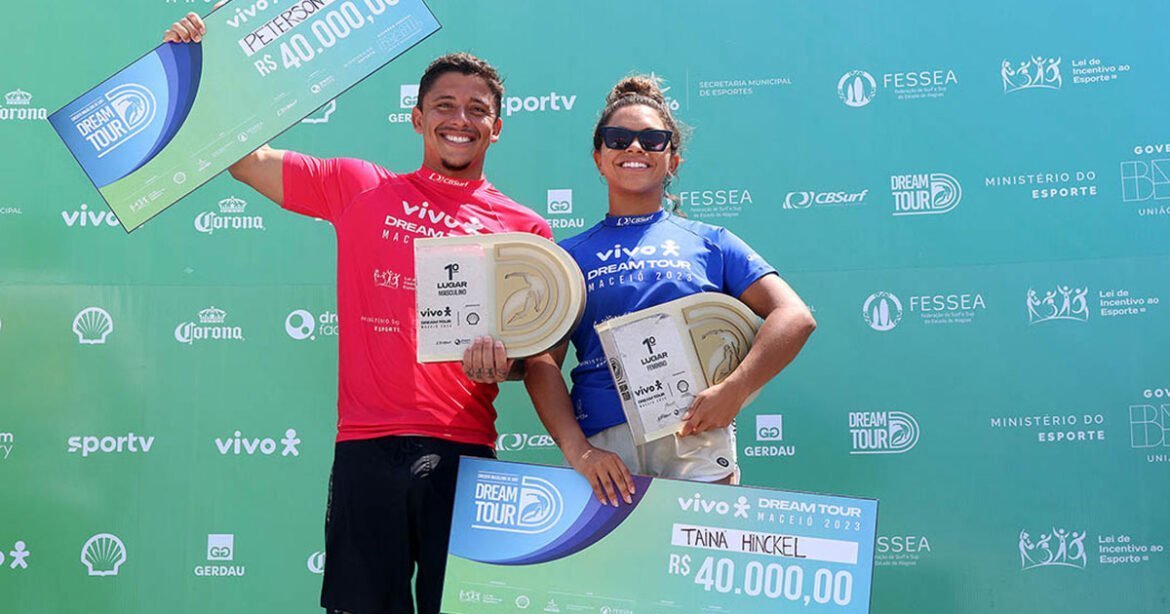 DESTAQUE PETERSON CRISANTO (PR) E TAINA HINCKEL (SC) Foto Lima Jr