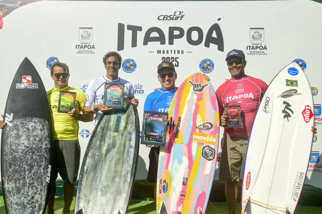 Podio categoria 50+ Foto Marcio David CBSurf