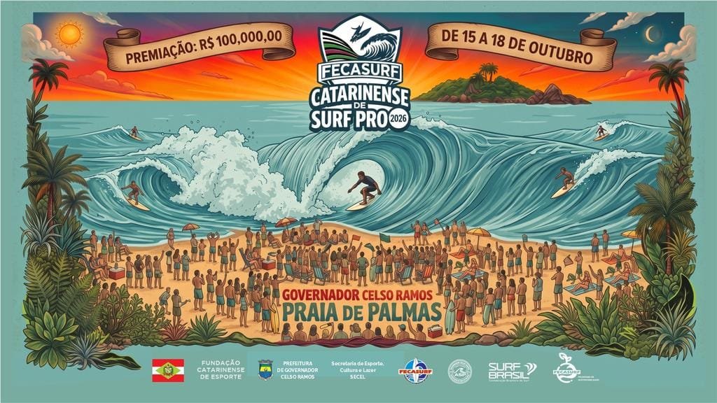 Cartaz da segunda etapa Divulgacao Fecasurf