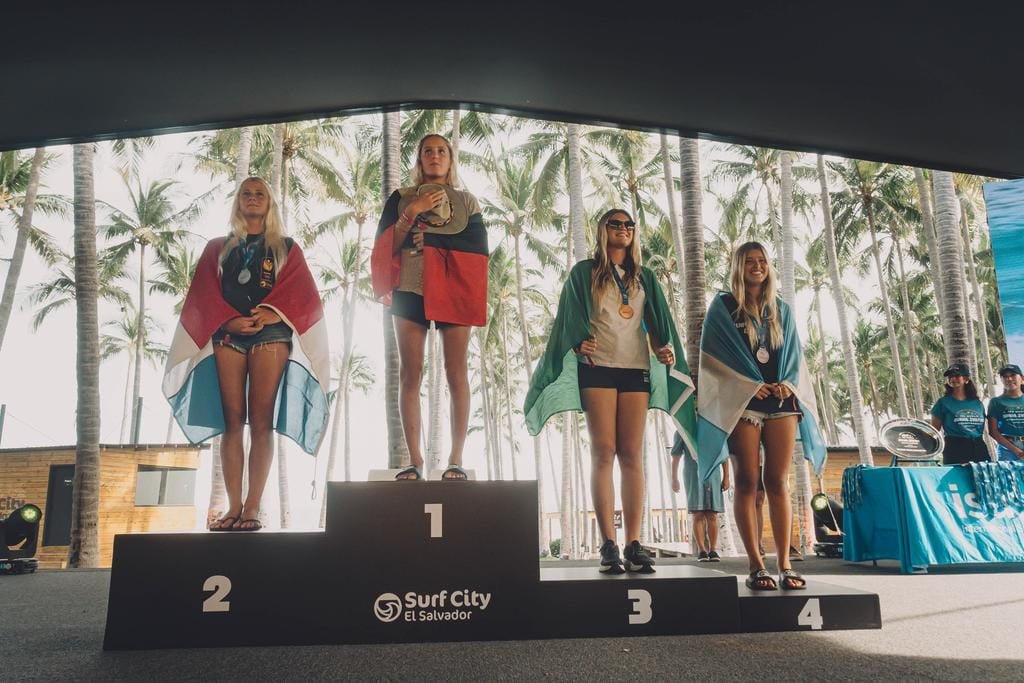 Podio Sub 18 Feminino Pablo Franco ISA